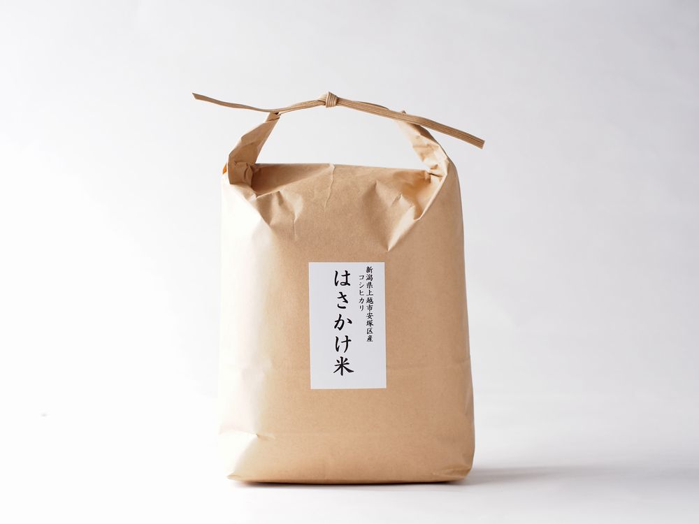 令和5年産コシヒカリ-新潟県上越市安塚区産　はさかけ米　3kg白米