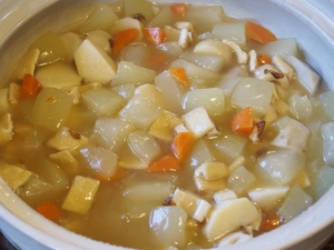 夕顔のノッペ汁